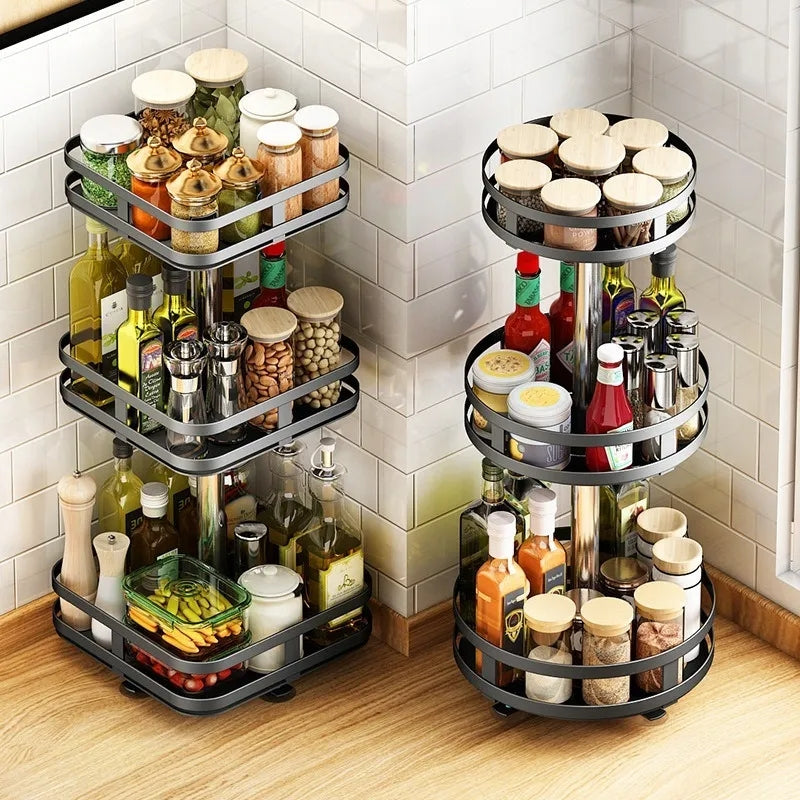360° Rotatable Metal Storage Organizer by MATRIX – Gifto.pk