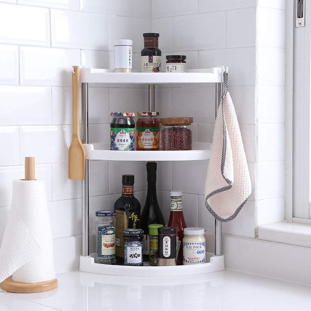 3 Tier Triangle Storage Utility Rack For Kitchen Bathroom Laundry Room ...