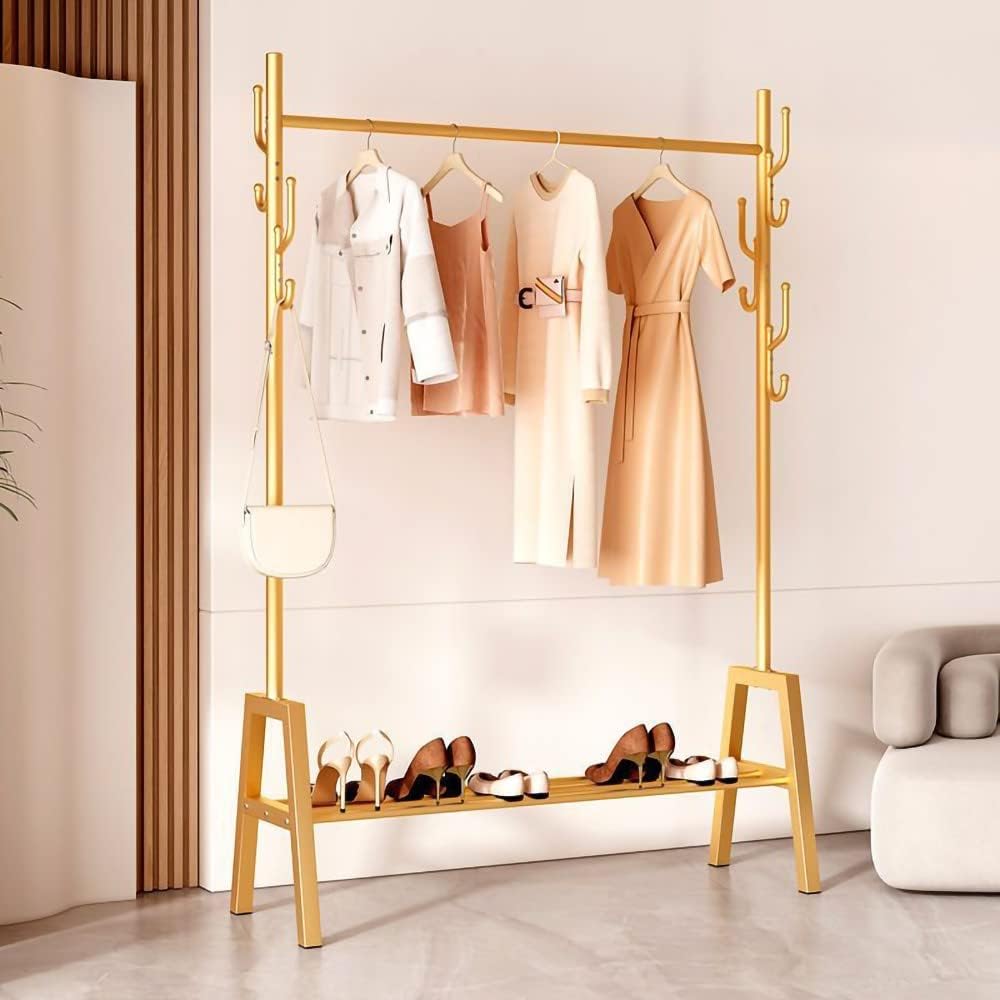 Multi-Functional Heavy Duty Bedroom Clothing Rack, Freestanding Closet ...