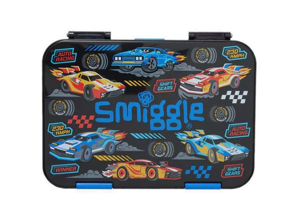 Smiggle - Kids' Racing Car 4 Compartment Bento Lunch Box