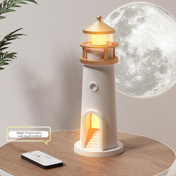 Moon Lamp Projector Night Light, Rechargeable LED Aesthetic Table Lamp, Music Motion Sensor Moonlight Lamp