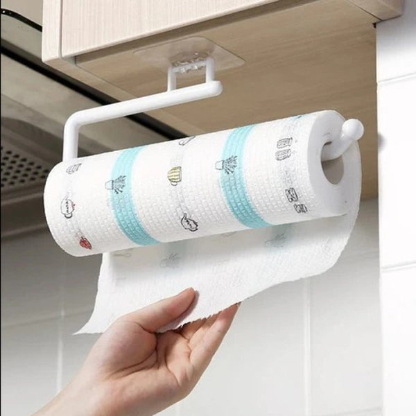 Paper Towel Holder Wall Mount Paper Towel Rack Self Adhesive Under Cabinet Paper Towel Holder 11.2 Inch Toilet Paper Holder for Kitchen Bathroom Cabinets