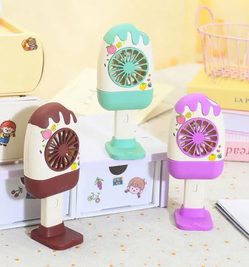 Popsicle Ice Cream Handheld Portable Fan