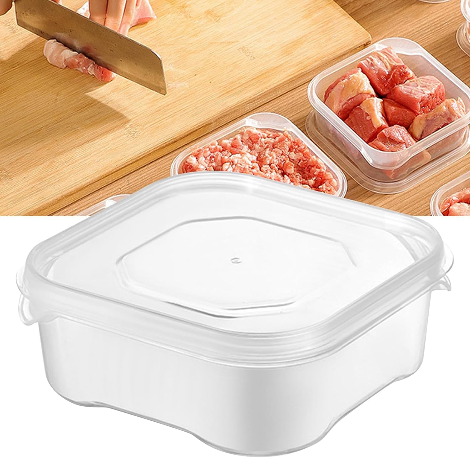 Butcher Box Strorage (Pack Of 2) Refrigerator Frozen Meat Preservation Box, Freezer Storage ...