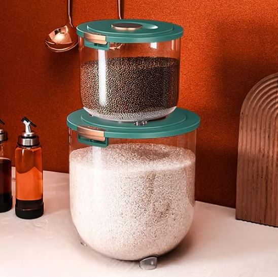 Sealed Flip-Lid Rice Storage Container