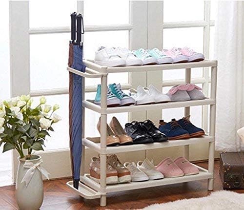 Shoe Rack, Plastic Shoe Storage Rack With Umbrella Stand