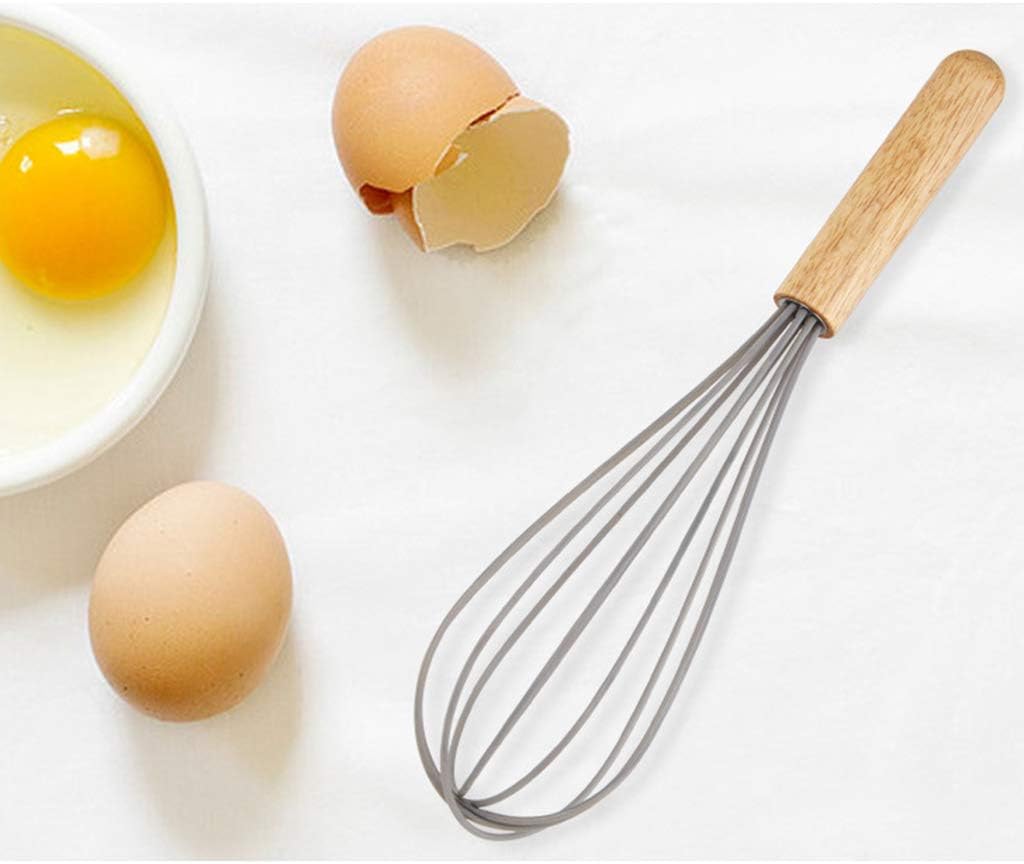 Silicone Hand Whisk With Wooden Handle – Gifto.pk
