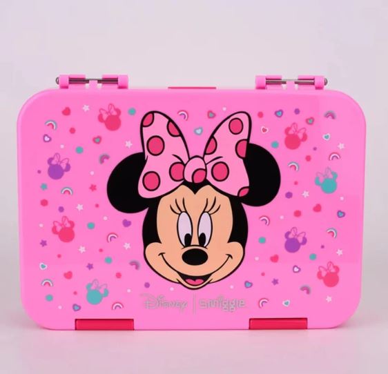 Amazing Smiggle 4 Compartment Bento Lunch Box Minnie Mouse for Kids