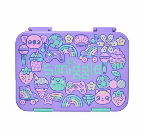 Smiggle - Curious 4 Compartment Bento Lunch Box for Kids
