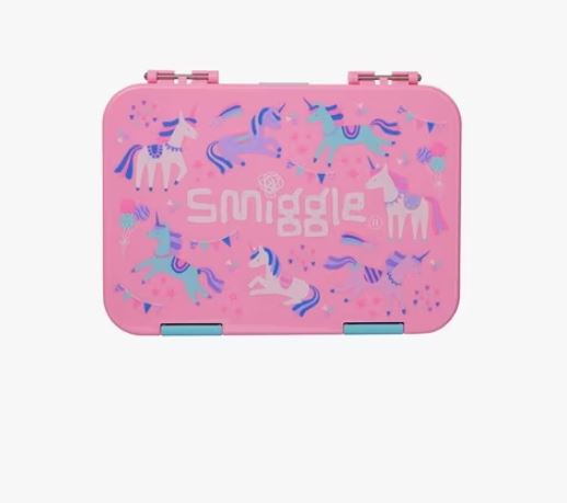 Smiggle - 4 compartment Unicorn Happy Bento Lunch Box for Kids