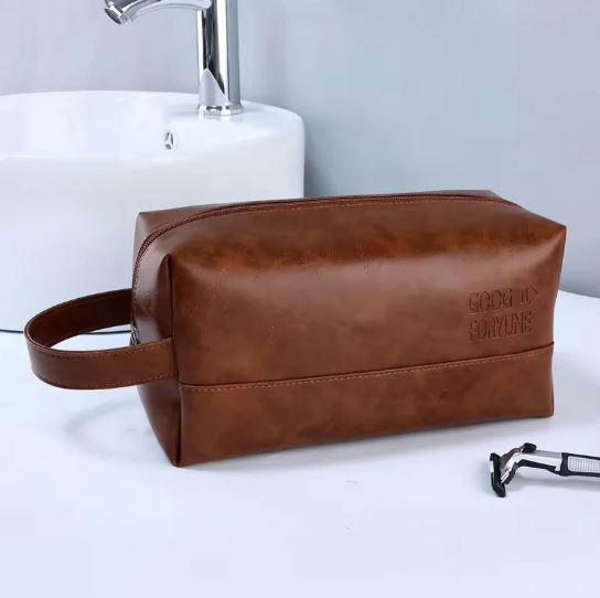 Vintage Luxury Men Toiletry Bag Travel Kit